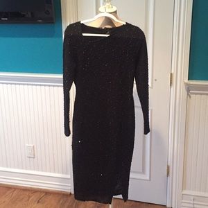 JLo angles neckline dress